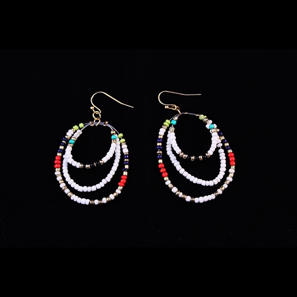 Multicolored Beaded Earrings